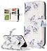 Produktbild Roreikes Samsung Galaxy S6 Edge, Galaxy S6 Edge Case , Hülle Muster Blume Strap Wallet Cover Tasche Bunte Retro PU Leder Flip Case Handytasche Muster Schutz Hüllen im Bookstyle Handyhülle Ledertasche mit Stand mit Neun Funktion Kartenfächer Magnetverschluss Magnet Etui Schale Schutzhüllen für Samsung Galaxy S6 Edge