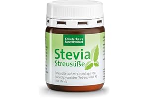 ‎KRÄUTERHAUS SANCT BERNHARD Sanct Bernhard Stevia Streusüße Pulver, Stevia-Extrakt 97% Rebaudiosid, Inhalt 50 g