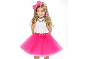 OQKAHIV 1 Pièces Filles Superposées Jupe Tutu, Jupe Tulle Fille, Tutu Enfant, Tutu Fille, Princesse Robe de Danse de Ballet, Jupes Tutu pour Filles 3 Couches, Tulle Ballet Danse Jupes (Rouge prune)