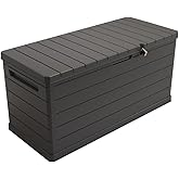 ArtPlast Amalfi Bah&ccedil;e Sandığı Plastik Koyu Gri 340 Lt A350 52x119x57 cm
