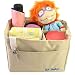 KF Baby Diaper Bag Insert Organizer (9.6 x 5.6 x 7.2 inch, Khaki) + Diaper Changing Pad Value Combo