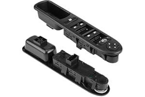 TERISASS Power Master Interruptor de ventana Derecho Delantero derecho Botón de control de ventana Accesorio de coche Ajuste para 207 OE 6490.EH 6490EH 6554.QF 6554QF 96642444XT