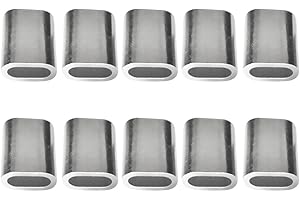 SM SUNNIMIX 10pcs- Aluminium Drahtseil Pressklemmen Presshülsen - 4mm