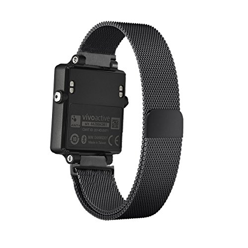 Garmin Vivoactive Ersatz-Uhrenarmband , Kuxiu Magnetic Milanese Loop-Edelstahl-Armband für Garmin GPS Vivoactive Smartwatch