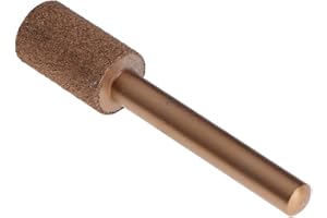 HomeDecTime Meule à Rectifier Points De Tête De Cylindre 12-25 Mm Revêtue De Diamant, Tige De 6mm - 100 grains 12mm