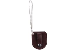 ibasenice Ledertasche Watch Pouch- Vintage Taschenhülle Kreative Taschenuhr Beutel mit Kette Dekorative Taschenuhrabdeckung Universal Pocket Watch Sleeve für Männer Frauen