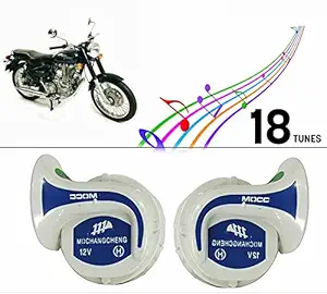 Vocado Mocc 18 in 1 Digital Tones Bike Magic Horn Set of 2-Royal Enfield Electra