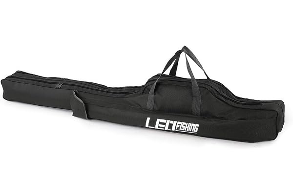 Lixada 100cm / 150cm Sacs de Pêche Polyvalents Pliants Sac à Canne à Pêche Sacs Zippés Sacs de Rangement Porte-Poche