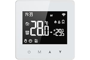 EXTRWORY Battery Powered WiFi Thermostat, Easy Installation, Smart Home Temperature Controller