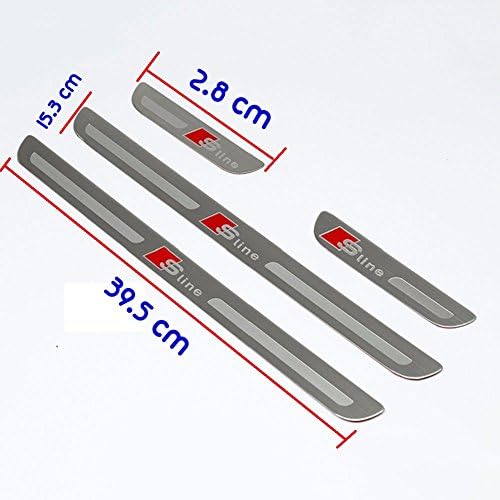 Kool Parts: High Quality Stainless Steel AUDI S-Line A3, AUDI S3 Door Sill Scuff Plate Guards 2014, 2015