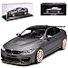 Produktbild BMW 4er M4 GTS F82 Coupe Matt Grau mit orangen Felgen Ab 2014 limitiert 1008 Stück 1/43 Minichamps Modell Auto mit individiuellem Wunschkennzeichen