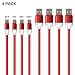Produktbild SCHITEC USB C Kabel, 4PACK 0.3M 1M 1.8M 3M Rot TPE Typ C Ladekabel, Schnelle Datenübertragung Ladegerät Cord für Samsung Galaxy S9 S8 S8 Plus, LG G5 G6, Google Nexus 5 X/6P, Google Pixel und Mehr