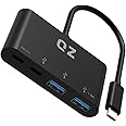 [USB 3.1 Gen 1, 5 Gbps] QZ USB Type-C Hub for Next Gen Office Work Stations, 4 Ports, USB Type C to Type C Hub, USB Type C Hub with PD Power Delivery 100W for PC, Laptop and Phones