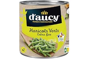 D'AUCY - Haricots Verts Extra Fins 220G - Lot De 4