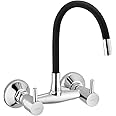 ALTON GRC3840 Brass Sink Mixer with Flexible Swivel Spout, Chrome Finish