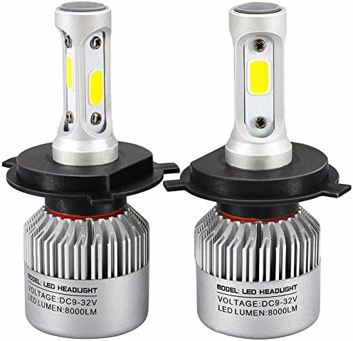 Urange COB H7 H1 H11/H9/H8 H4(Hi/Lo) 9006 9005 Automotive Car Motorbike Motor Bright Led Headlights 6000K Cool White 8000LM FogLight High Low Beam Headlamp-MOT PASS (H4 Hi/Lo)