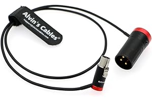 Alvin's Cables Low-Profile TA5F a XLR 3 pin maschio Cavo audio per Lectrosonics SRC ricevitori a dispositivi audio 60cm| 24 pollici Rosso