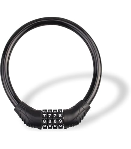 Câble Antivol à Code 4 Chiffres Pour Trottinette électrique - Noir - Neuf