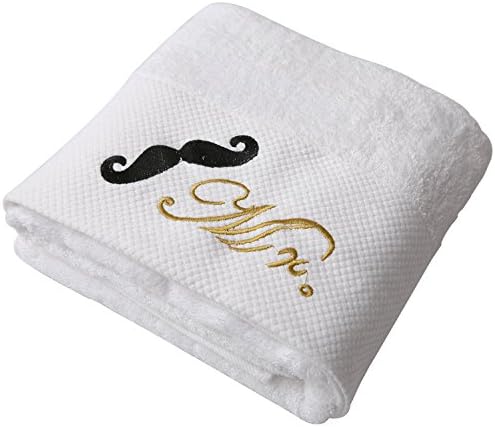 NUOMIZI Luxury Bathroom Large Bath Towels 100 % Cotton Mrs and Mr Bath Sheet with Maximum Softness and Absorbencym (Bath Towel 32x64 Inches, Mr.)