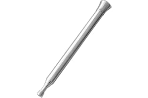 POHOVE Fuelle de bolsillo, tubo de soplador plegable, tubo de fuelle de fuego de acero inoxidable, tubo de fuego soplado al aire libre, tubo telescópico para acampar al aire libre