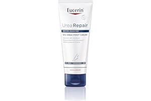 Eucerin UreaRepair Crema de Pies 10% Urea (100 ml), hidratación 48 h para pie, talones y callos, alivio inmediato de la presión, crema para pies secos y agrietados con ceramidas