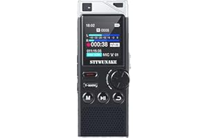 STTWUNAKE 136G Dual-core AI Noise Reduction Digital Voice Activated Recorder,Audio Recording Device With Playback,Color Screen, Sound Recorders For Lectures Meeting Lecture College