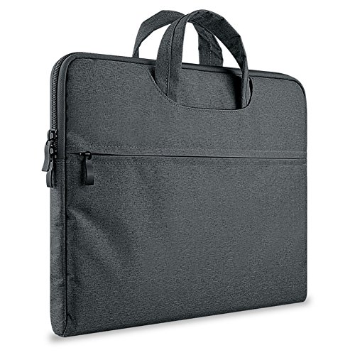 Laptoptasche Wasserfeste Umh  ngetasche Notebook H  lle Tasche f  r 13 3-14 Zoll Laptop MacBook Pro MacBook Air Dunkelgrau