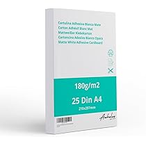 Cartoncino Bianco A4 300gr/m² - Confezione Da 40 Fogli | Carta Satinata Per Stampante E Disegno - Foto 2