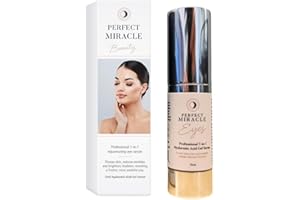 GLOBAL PRODUCT Perfect Miracle Eye Serum - Hyaluronic Acid Gel Serum with Agran Oil & Natural Fruit Extracts - Anti-aging Skincare, Fragrance Free - Made in the UK
