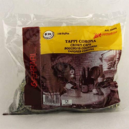 N°200 TAPPI A CORONA DIAM. 29 MM PER BOTTIGLIE VINO BIRRA ECC