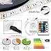 Produktbild LinkSquare (1m / 2m / 3m / 4m / 5m) Mehrfarbig 5050 (60LEDs/m) DC 12V Wasserdicht IP65 SMD LED RGB Flexibel Selbstklebend Klebeband Lampe Licht Fee Beleuchtung Strip Streifen Band Leiste mit 24 Key Tasten IR Fernbedienung und DC12V 6A 72W Dimmer Controller Steuergerät Empfänger Regler (5 Meter)