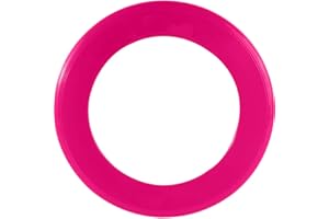 SATOHA Paws Paradise BRIGHT DOG FRISBEE/RING FLYER DOG PUPPY FETCH TOY PINK/BLUE/YELLOW/GREEN/ORANGE (PINK)