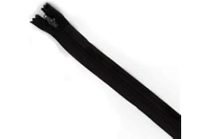 Plush Addict No.3 Close Ended Strong Nylon Zip Fastener for Sewing, Crafts, Clothing and Accessories - Black - 6" / 15cm