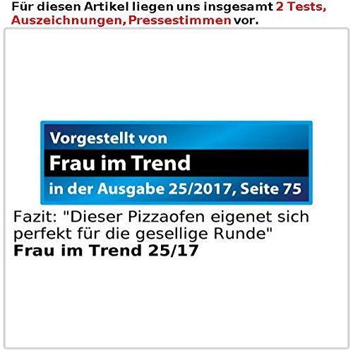Rosenstein & Söhne Pizzaofen mit Metallhaube für 6 Personen - 3