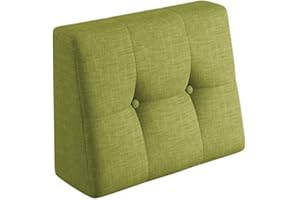 sunnypillow Coussin Dossier pour Palette Euro Canapé Intérieur/Extérieur Appui 60 x 40 x 20/10cm plusieures Tailles et Couleurs à Choisir Coussin Matelas en Mousse Vert Limone