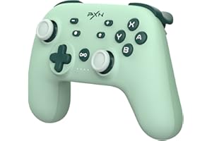 ‎PXN PXN P50L Switch Controller, Wireless Switch Controller with APP, Turbo, Macro, 6-Axis Gyro, Vibration, Wake-up Function, Controller for Switch/Lite/OLED/PC-Grün