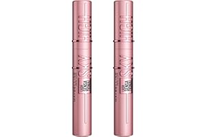 Maybelline New York, Pack duo de maquillaje: x2 Máscara de pestañas Lash Sensational Sky High, Tono Negro