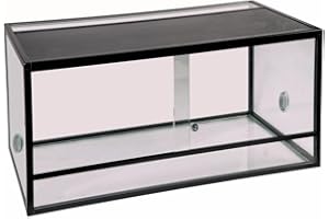 Reptiles Planet - Terrarium Aluminium Elegance - Couleur Noir - 80 x 45 x 45 cm