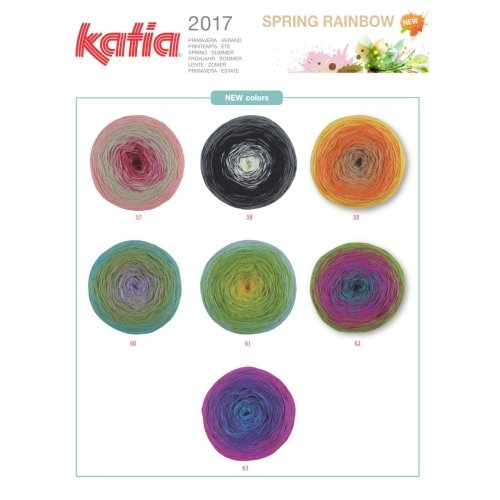 Katia Spring Rainbow – Farbe: Rosados/Malva (53) – 150 g / ca. 600 m Wolle - 3