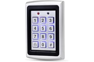 REAIOKBII Close range digital keypad for access control system, indoor security access control, 1000 users, backlit keypad, RFID 125KHz, suitable for apartments, villas, company warehouses, garages