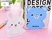 Girls Rabbit Bookends Metal Gifts for Kitchen Shelves Home Office - White