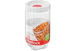 LOCKNLOCK Okrągły pojemnik do przechowywania Lock & Lock - przezroczysty, 1 l