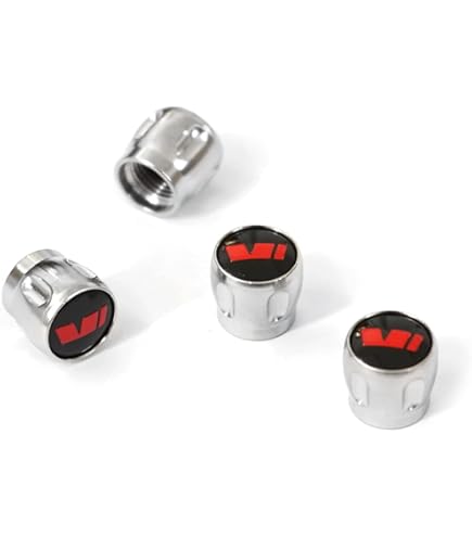 Remplacement Lot De 4 Bouchons De Valve Pour Volkswagen Noir