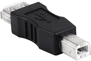 CABLEPELADO Adaptateur USB type A femelle vers USB type B mâle | Convertisseur USB vers USB femelle | USB type A femelle vers USB type B mâle | Vitesse de transfert jusqu'à 480 Mbps | USB 2.0 | PVC