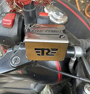 SGTB Disc Brake Reservoir Cover on Handle bar for Royal Enfield Thunderbird X 350/500, Chrome