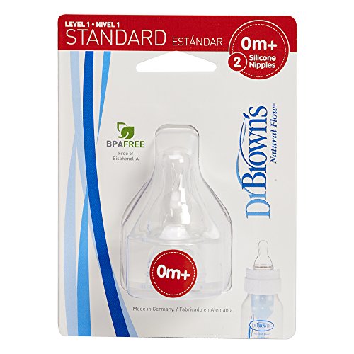 Dr. Brown's 2 Pack Natural Flow Level 1 Standard Nipple