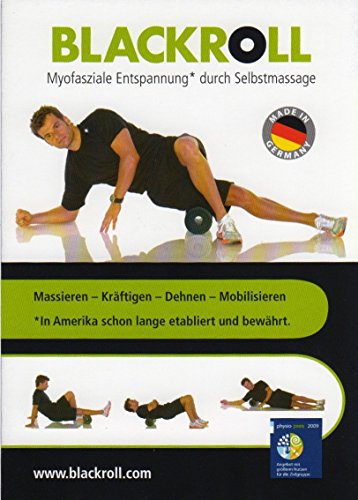 BLACKROLL 4.-teiliges TOP-SET bestehend aus Faszienrolle Standard Schwarz, Mini Schwarz, Ball 8 cm, DuoBall 8 cm inkl. DVD und Übungsanleitung - 7