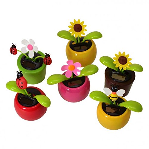 Blumen und Insekten Solarfigur – Insekten und Blumen Solar Figur Wackelfigur Blumen & Insekten - 4