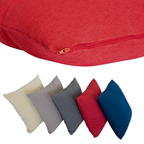 „Das Kissen Deiner Träume“ Relaxkissen für Bett, Couch-und Sofa mit softweicher Füllung und Bezug in 5 Farben zur Auswahl. Kopfkissen, Sofakissen, Dekokissen Größe 60×60 cm - 2