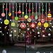 Produktbild Fensterbilder ,Vovotrade statisch haftende PVC-Sticker Glockenball Schneeflocken Tannenbaum Hirsch Weihnachten Fenstertattoo Wandtattoo - wiederverwendbar (Multicolor)